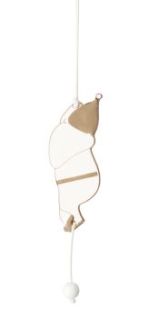 Räder Anhänger Santa ist unterwegs L.10cm B.2,5cm 