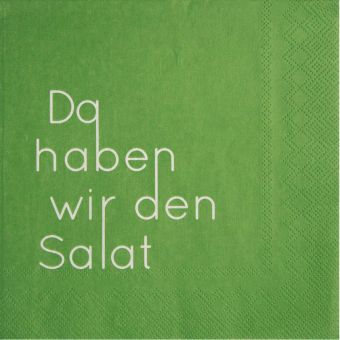 Räder Dining Serviette 33x33 cm Da haben wir den Salat 