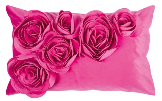 pad Kissenhülle 30x50 cm Floral hot pink 