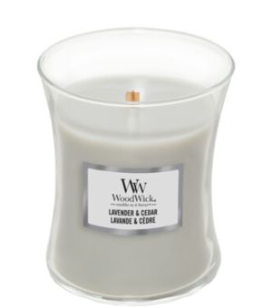 WoodWick Jar mittel Lavender & Cedar 
