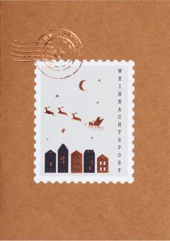 Räder Briefmarkenkarte Weihnachtspost 