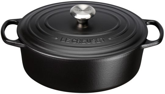 Le Creuset Bräter Oval Signature 29 cm Schwarz 