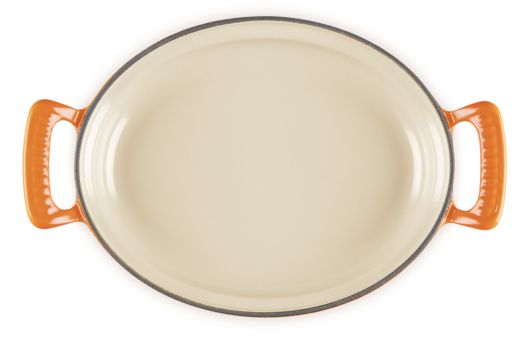 Le Creuset Ovale Pfanne Modern Heritage 28 cm Ofenrot 