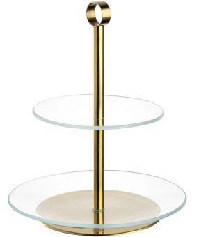 Leonardo Etagere 2tlg. gold CENA 