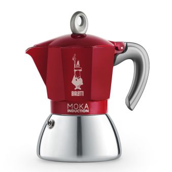 Bialetti Espressokocher New Moka Induction rot 6 Tassen 