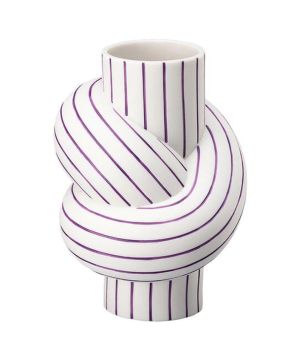 Rosenthal Studio Line Node Stripes Vase 12 cm Plum 