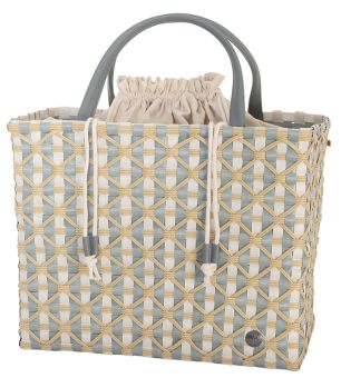 Handed By Shopper Rosemary greyish green with champagne pattern 