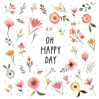 Paperproducts Design Servietten 33x33 cm Oh Happy Day 