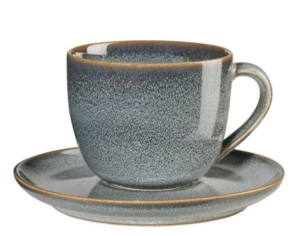 ASA Selection Cappuccinotasse mit Unterer Denim Ø 9 cm H 7,5 cm 0,23 L 