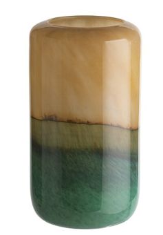 Gift Company Linen Vase H20,2 cm grün/gelb df 