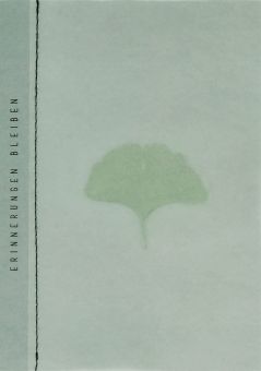 Räder Genähte Tranparentpapierkarte Ginko 