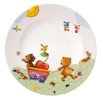 Villeroy & Boch Hungry As A Bear Kinderteller Flach 21,5x21,5x1,5 cm 