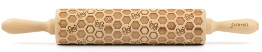 Folkroll 3D-Motiv-Teigrolle 43 cm Bienenwaben 