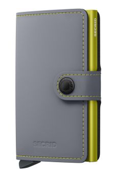 Secrid Miniwallet Matte Grey & Lime 