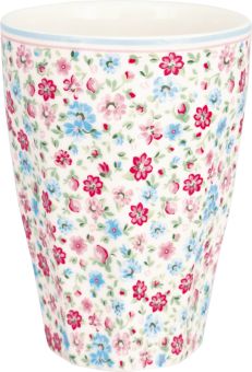 Greengate French latte Becher Louisa white 