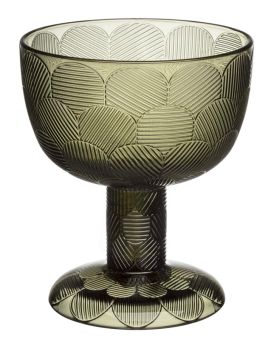 iittala Miranda Schale auf Fuß 145 mm moosgrün 