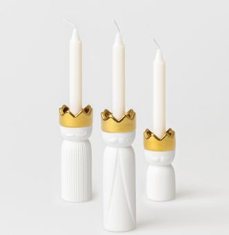 Räder Mini Königslichter 3er Set D:3cm H:6-11cm 