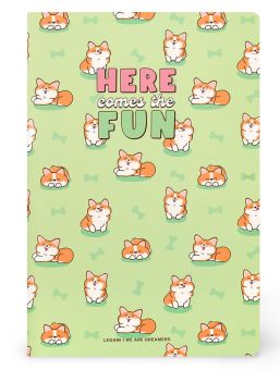 Legami Heft Quaderno large liniert Corgi 