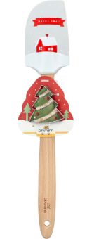 Birkmann Teigschaber mit Ausstecher Haus mit Holzgriff 