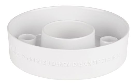 Räder Porzellankranz Stabkerzen Wunder kommen Ø 18,5 cm H 5 cm 