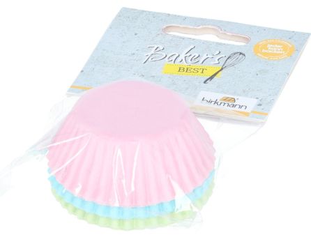 Birkmann Papierbackförmchen Baker´s Best Ø 4,5 cm Höhe 2,5 cm 100 Stück pastell 