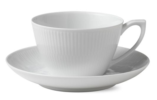Royal Copenhagen White Fluted Tasse Tee-& Cappuccino 28 cl 