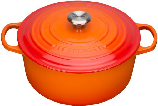 Le Creuset Bräter Rund Signature 22 cm Ofenrot 