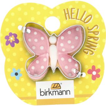 Birkmann Ausstechform Schmetterling 4 cm Edelstahl auf Cardboard 