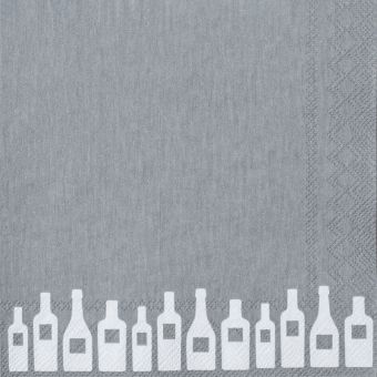 Räder Cocktailservietten 25x25cm Flaschen (20 Stk.) 