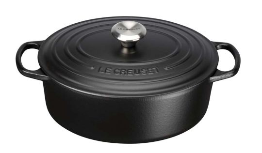 Le Creuset Bräter Oval Signature 40 cm Schwarz 