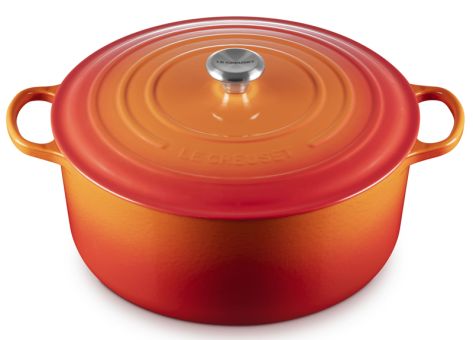 Le Creuset Bräter Signature rund 34 cm Ofenrot 