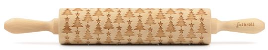 Folkroll 3D-Motiv-Teigrolle 43 cm Christbaum 