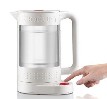 Bodum Elektrischer Wasserkocher doppelwandig mit Temperaturregelung 1.1 L Bistro cremefarben 