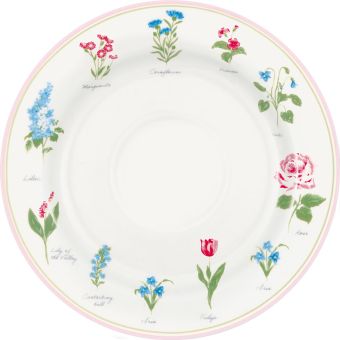 Greengate Teller 20,2 cm Agnes white 