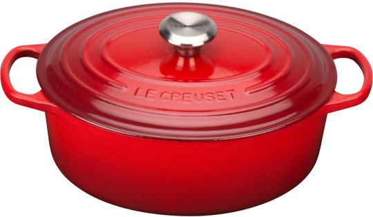 Le Creuset Bräter Oval Signature 31 cm Kirschrot 