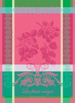 Garnier-Thiebaut Geschirrtuch Les Fruits Rouges Framboise 56x78 Cm 100% Gekämmte 