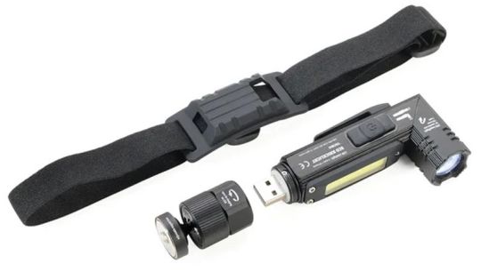 Troika Taschenlampe/Knicklampe multifunktional matt schwarz 
