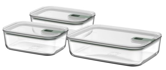 Mepal Set Glas Easyclip 3tlg. (2x700 ml+1500 ml) Nordic Sage 