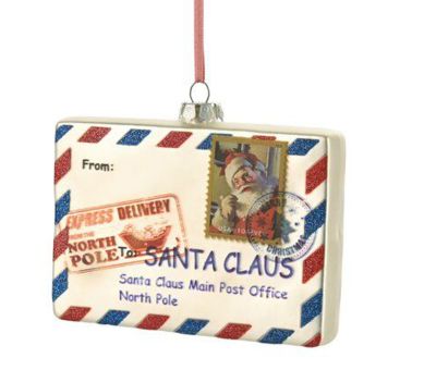 Gift Company Hänger Brief an Santa silber 