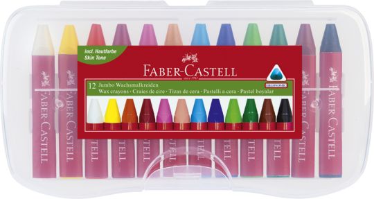 Faber-Castell Wachsmalkreide Jumbo 12er Box 