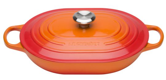 Le Creuset Bräter Oblong Signature 31 cm Ofenrot 