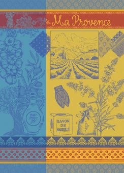 Garnier-Thiebaut Geschirrtuch Ma Provence Curry 56x77 cm 100% gekämmte Baumwolle 