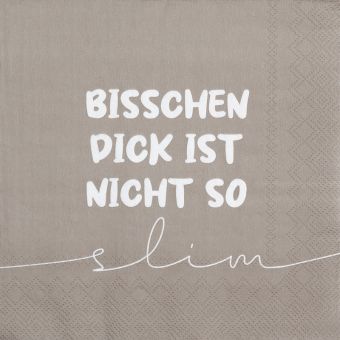 Räder Serviette 33x33cm Bisschen dick is nicht slim 