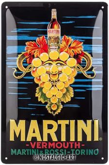 Nostalgic Art Blechschild 20x30 cm Martini - Vermouth Grapes 