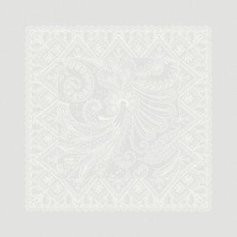 Garnier-Thiebaut Serviette Grace Bicolore Perle 54x54 cm 