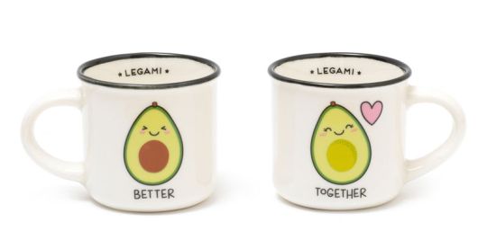Legami 2er-Set Espresso-Mini-Mug Avocado 