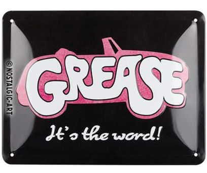 Nostalgic Art Blechschild 15x20 cm Grease - It's the word! 