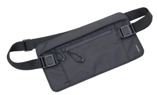 Troika Gürteltasche mit 2 Reißverschlussfächern schwarz 