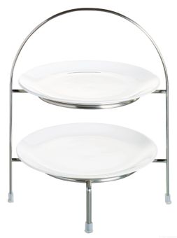 ASA Selection À Table Etagere 2-stufig für Dessertteller Metall 